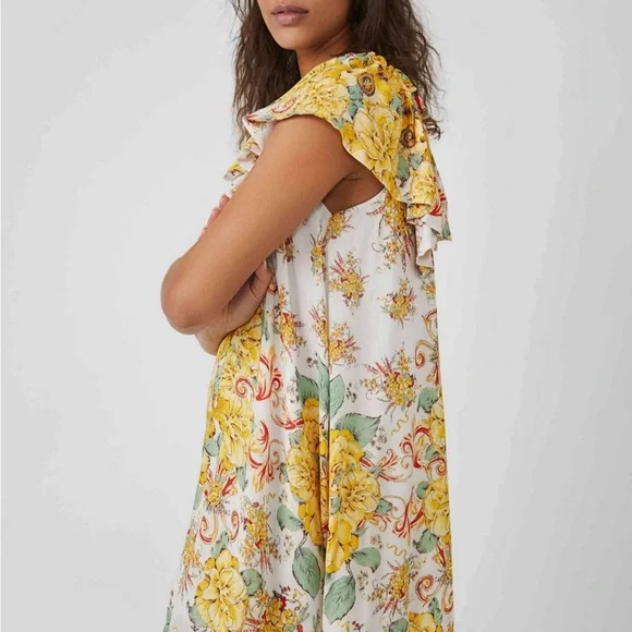 Free People NWT Yara Mini Dress Size L - Picture 8 of 9